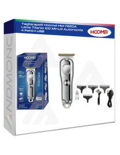 Tagliacapelli Hoomei HM-7220A Lame Titanio 100 Minuti...