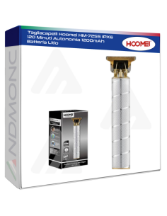 Tagliacapelli Hoomei HM-7255 IPX6 120 Minuti Autonomia...