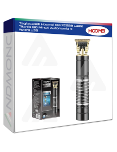 Tagliacapelli Hoomei HM-7262B Lame Titanio 180 Minuti...