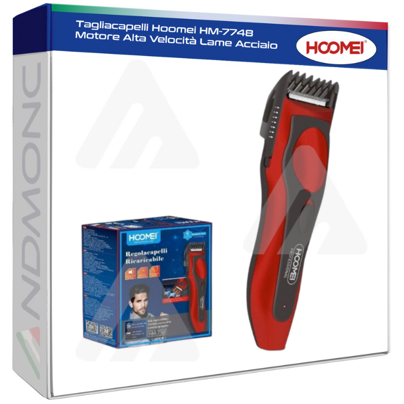 Tagliacapelli Hoomei HM-7748 Motore Alta Velocità Lame Acciaio