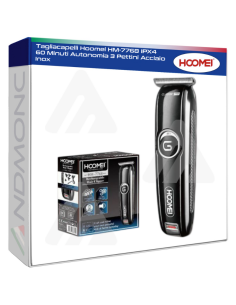 Tagliacapelli Hoomei HM-7768 IPX4 60 Minuti Autonomia 3...