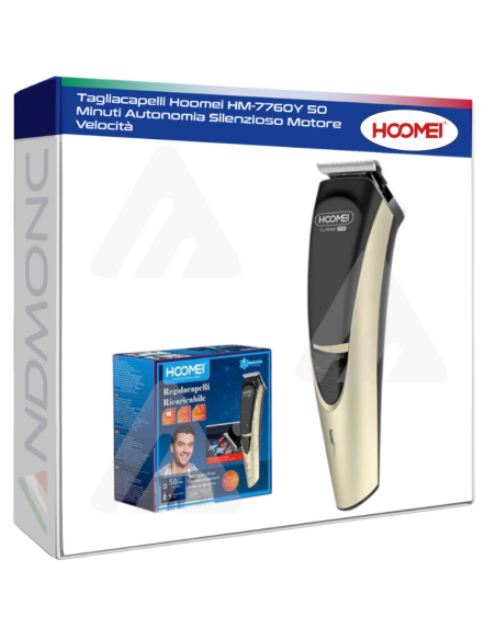 Tagliacapelli Hoomei HM-7760Y 50 Minuti Autonomia Silenzioso Motore Velocità