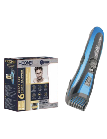 Tagliacapelli Hoomei HM-7750 Ricaricabile Cordless 60 Minuti Autonomia 3 Pettini
