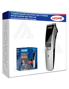 Tagliacapelli Hoomei HM-7765G Ricaricabile 50 Minuti...