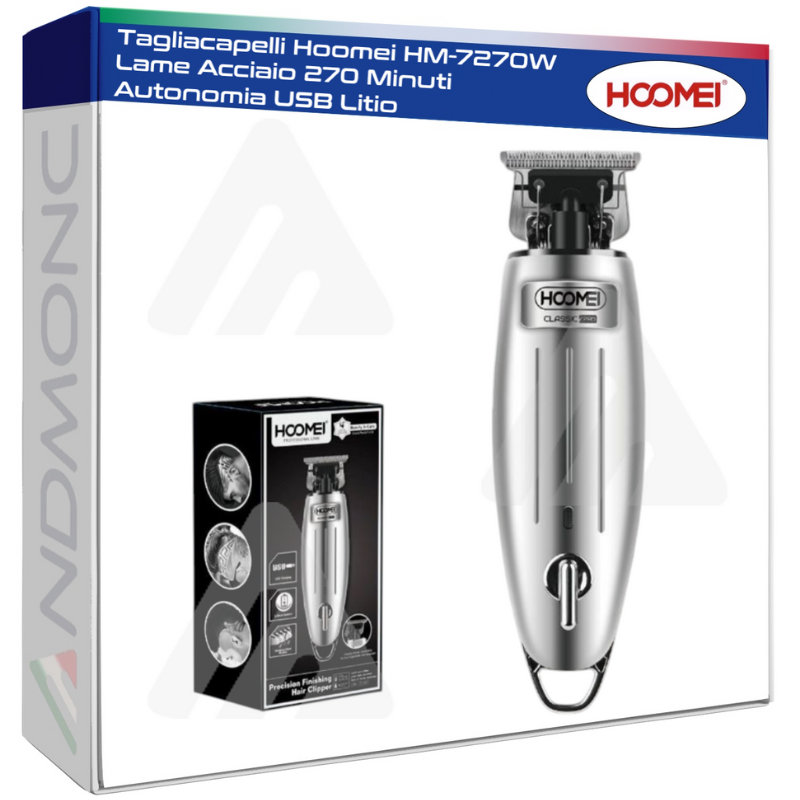 Tagliacapelli Hoomei HM-7270W Lame Acciaio 270...