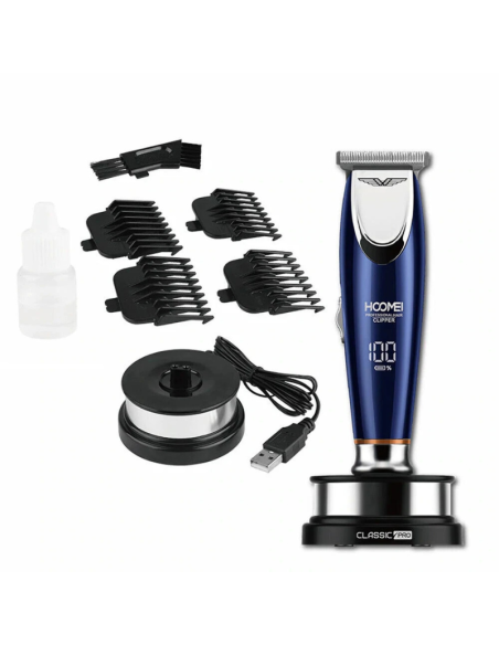 Tagliacapelli Hoomei HM-7272 IPX6 120 Minuti Autonomia Lame Acciaio USB