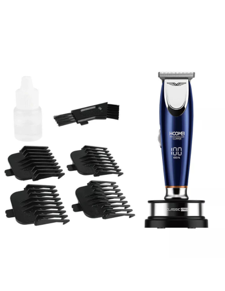Tagliacapelli Hoomei HM-7272 IPX6 120 Minuti Autonomia Lame Acciaio USB