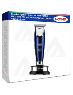 Tagliacapelli Hoomei HM-7272 IPX6 120 Minuti Autonomia...