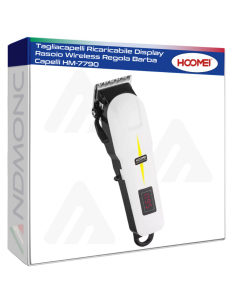Tagliacapelli Ricaricabile Display Rasoio Wireless Regola...
