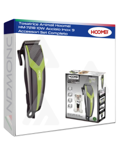 Tosatrice Animali Hoomei HM-7218 10W Acciaio Inox 9...