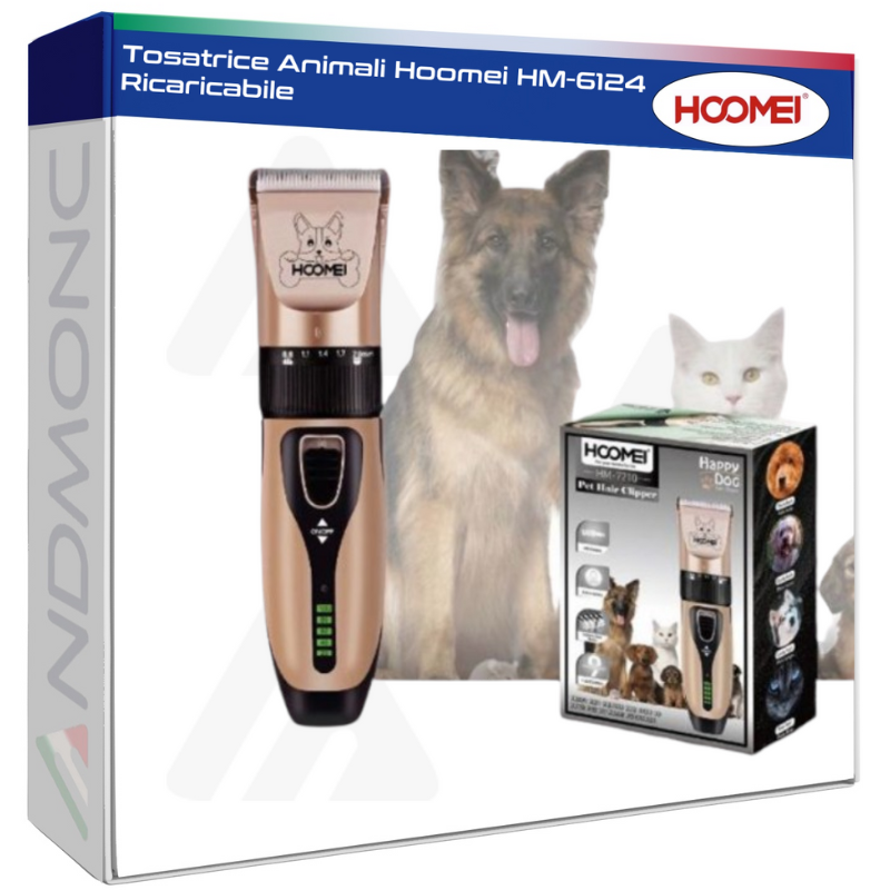 Tosatrice Animali Hoomei HM-6124 Ricaricabile