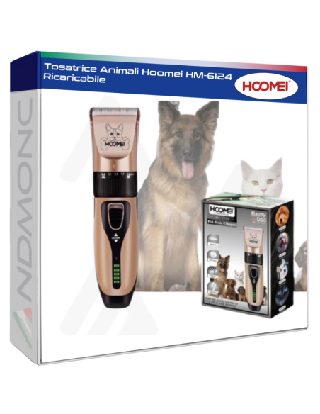 Tosatrice Animali Hoomei HM-6124 Ricaricabile