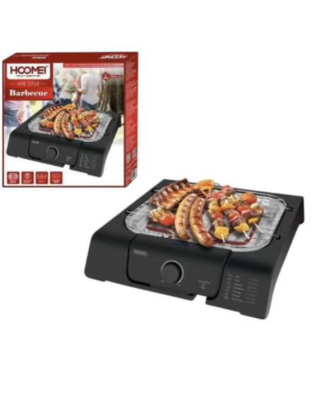 Barbecue Grill Bistecchiera Carne Verdura Giardino Piastra 2000W Hoomei HM-5948