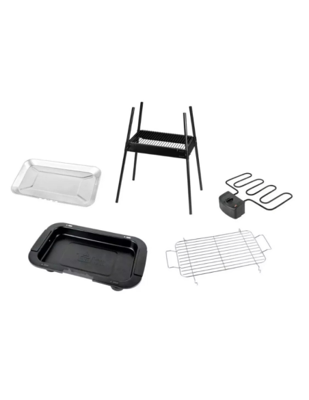 Griglia Barbecue BBQ Grill Con Piedistallo 2000W Hoomei HM-5968