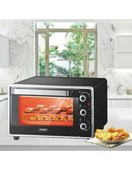 Forno Elettrico Fornelletto Fornetto 23Lt con Timer e Luce Interne 1600W HM-5223