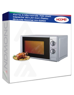 Forno A Microonde 700 Watt Capacita' 20 Litri Con Piatto...
