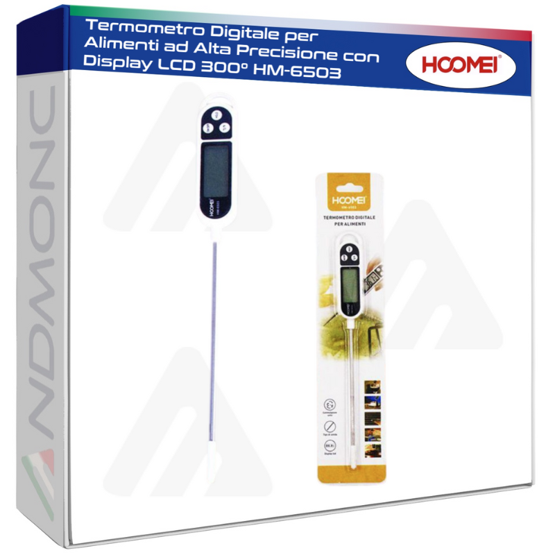 Termometro Digitale per Alimenti ad Alta Precisione con Display LCD 300° HM-6503