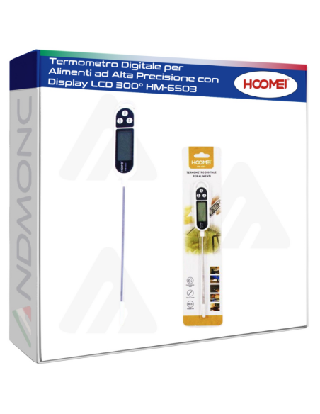 Termometro Digitale per Alimenti ad Alta Precisione con Display LCD 300° HM-6503