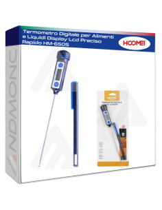Termometro Digitale per Alimenti e Liquidi Display Lcd...