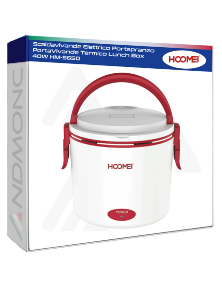 Scaldavivande Elettrico Portapranzo PortaVivande Termico Lunch Box 40W HM-5650