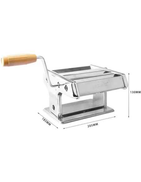 Pasta Maker Macchina Pasta Fresca 9 Posizioni Acciaio Hoomei Hm-5120 Casa Cucina