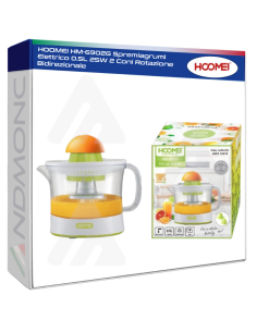 HOOMEI HM-6902G Spremiagrumi Elettrico 0.5L 25W 2 Coni...