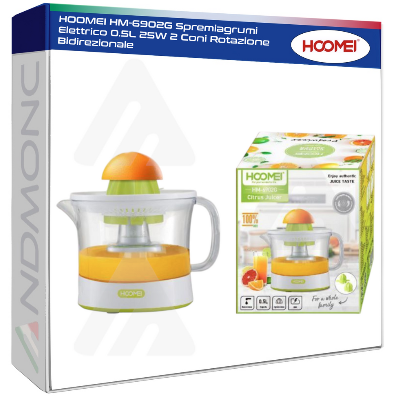 HOOMEI HM-6902G Spremiagrumi Elettrico 0.5L 25W...