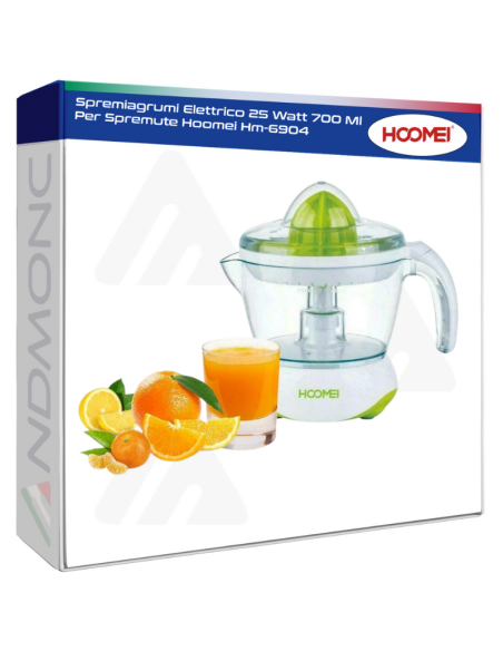 Spremiagrumi Elettrico 25 Watt 700 Ml Per Spremute Hoomei Hm-6904