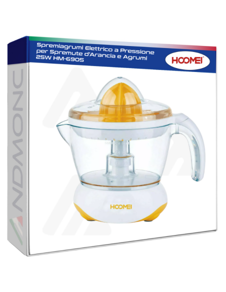 Spremiagrumi Elettrico a Pressione per Spremute d'Arancia e Agrumi 25W HM-6905