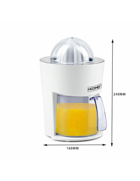 Spremiagrumi Elettrico a Pressione con Contenitore Succo Estraibile 0.8L HM-6950