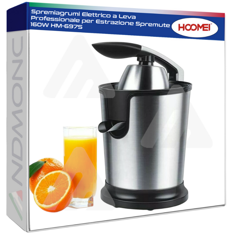 Spremiagrumi Elettrico a Leva Professionale per Estrazione Spremute 160W HM-6975