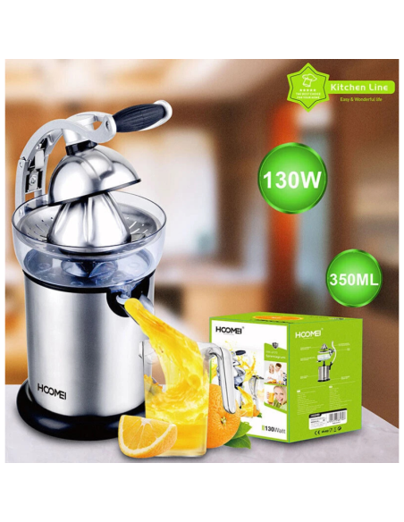 Spremiagrumi Elettrico Professionale in Acciaio Estrazione a Leva 130W HM-6970