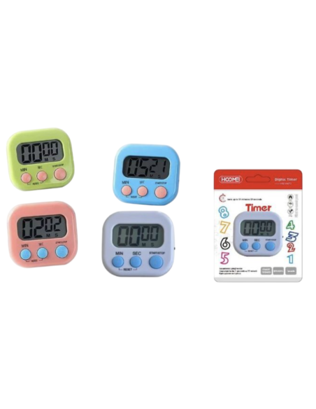 HOOMEI Timer Digitale Cucina HM-6472 - Contaminuti Cronometro Magnetico LCD