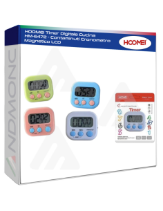 HOOMEI Timer Digitale Cucina HM-6472 - Contaminuti...