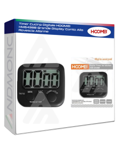 Timer Cucina Digitale HOOMEI HM6438B Grande Display Conto...