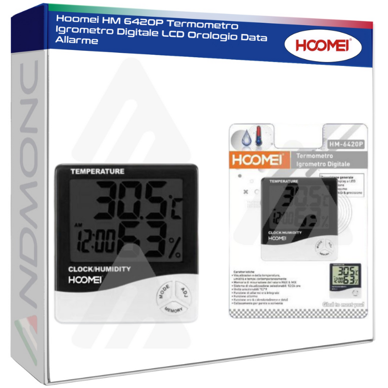 Hoomei HM 6420P Termometro Igrometro Digitale...