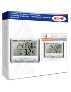 Hoomei HM 6422 Termometro Igrometro Digitale LCD Interno...