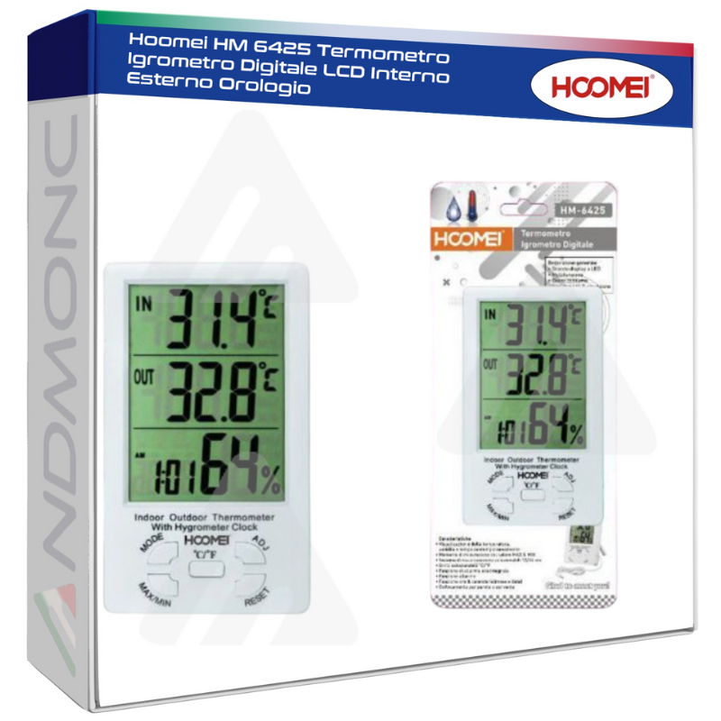 Hoomei HM 6425 Termometro Igrometro Digitale...