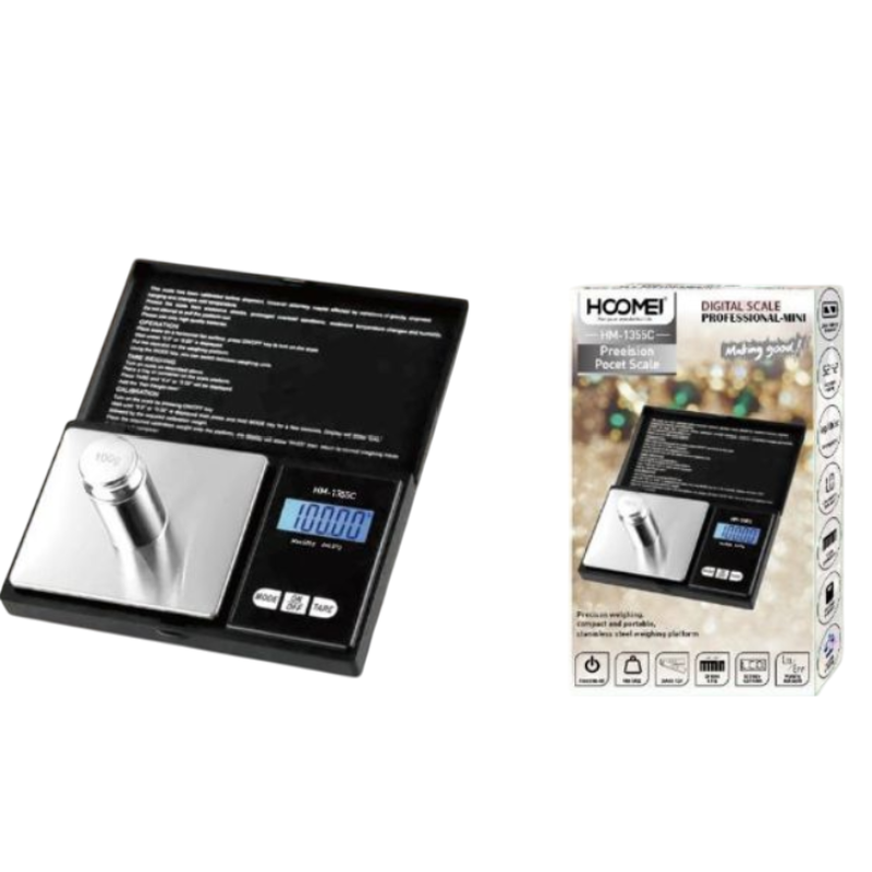 Bilancia Digitale Tascabile Hoomei HM1355C 500g...