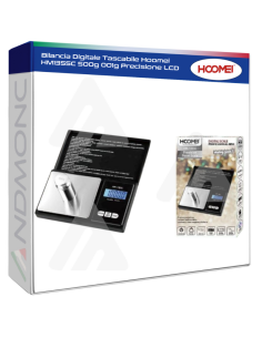 Bilancia Digitale Tascabile Hoomei HM1355C 500g 001g...