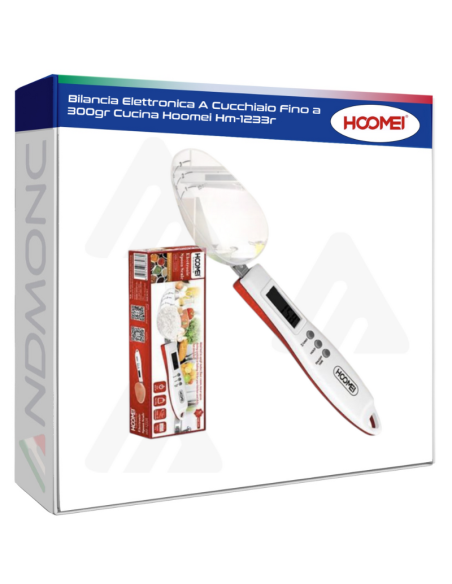 Bilancia Elettronica A Cucchiaio Fino a 300gr Cucina Hoomei Hm-1233r