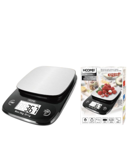 Bilancia da Cucina Elettronica Hoomei HM1270EK 5kg 1g Acciaio LCD
