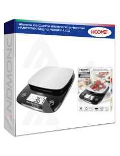 Bilancia da Cucina Elettronica Hoomei HM1270EK 5kg 1g...