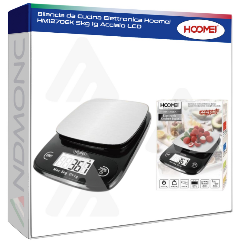 Bilancia da Cucina Elettronica Hoomei HM1270EK...