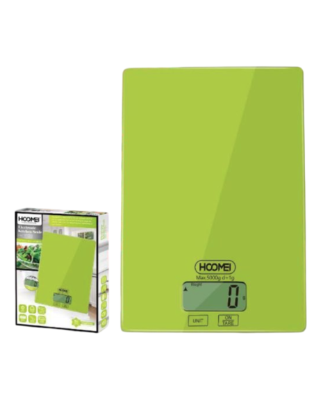 Bilancia Elettronica Cucina HM1210 Pesa Alimenti con Tara Display LCD Max 5Kg