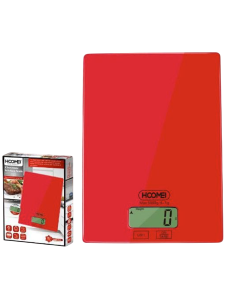 Bilancia da Cucina elettronica HM1210R Pesa Alimenti con Tara Display LCD Max...