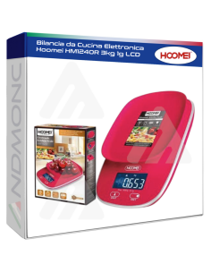 Bilancia da Cucina Elettronica Hoomei HM1240R 3kg 1g LCD