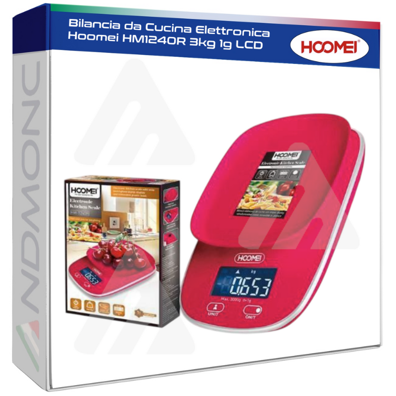 Bilancia da Cucina Elettronica Hoomei HM1240R...