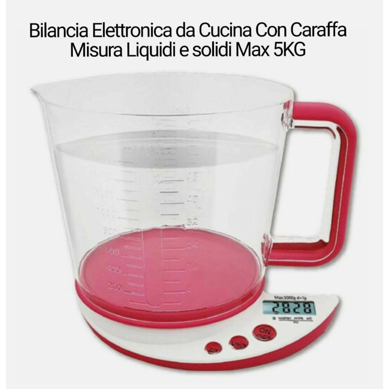 Bilancia Elettronica Con Caraffa Fino a 5Kg Da...