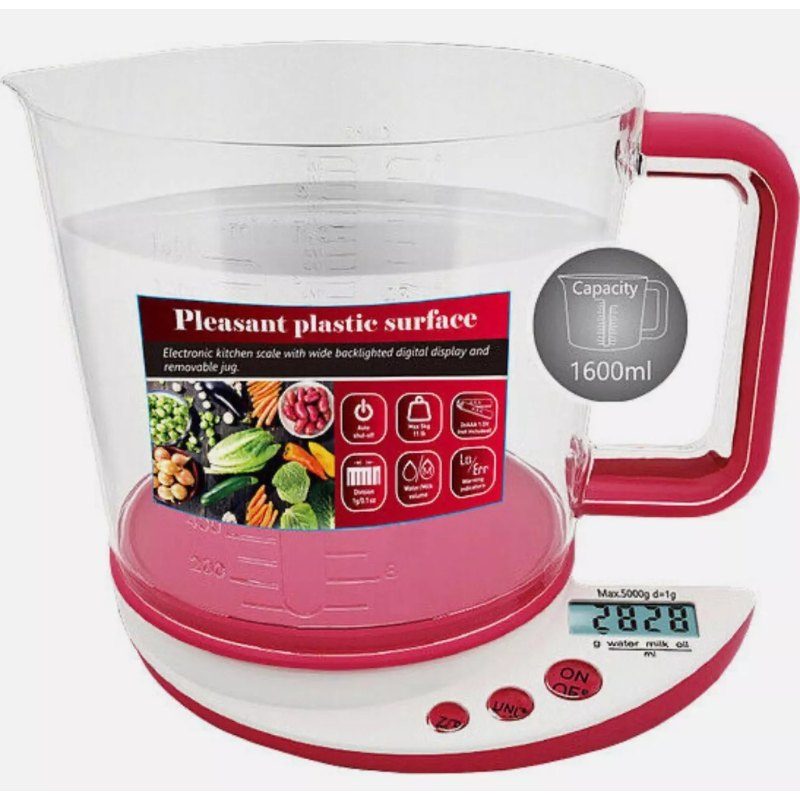 Bilancia Elettronica Con Caraffa Fino a 5Kg Da...